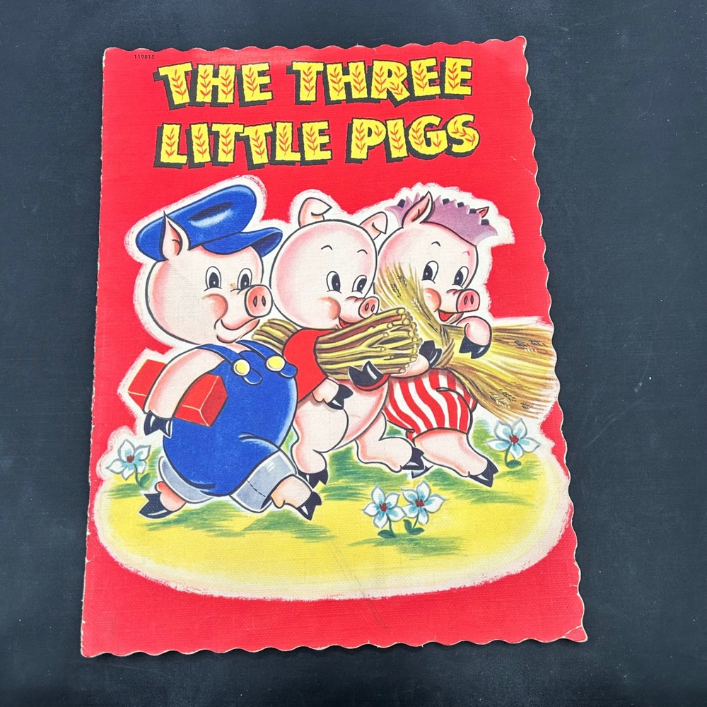 Vintage The Three Little Pigs Whitman Book 1951‎ Classic Children Story